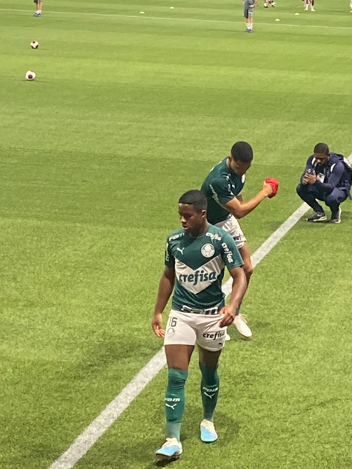 Lance de Palmeiras x Bragantino em 2023, foto de arquivo