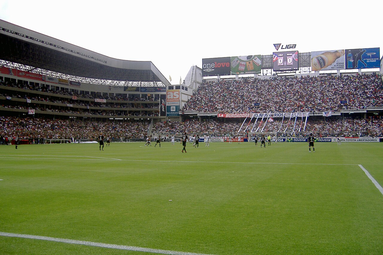 Estádio da Liga Deportiva Universitaria, em Quito, em foto de arquivo