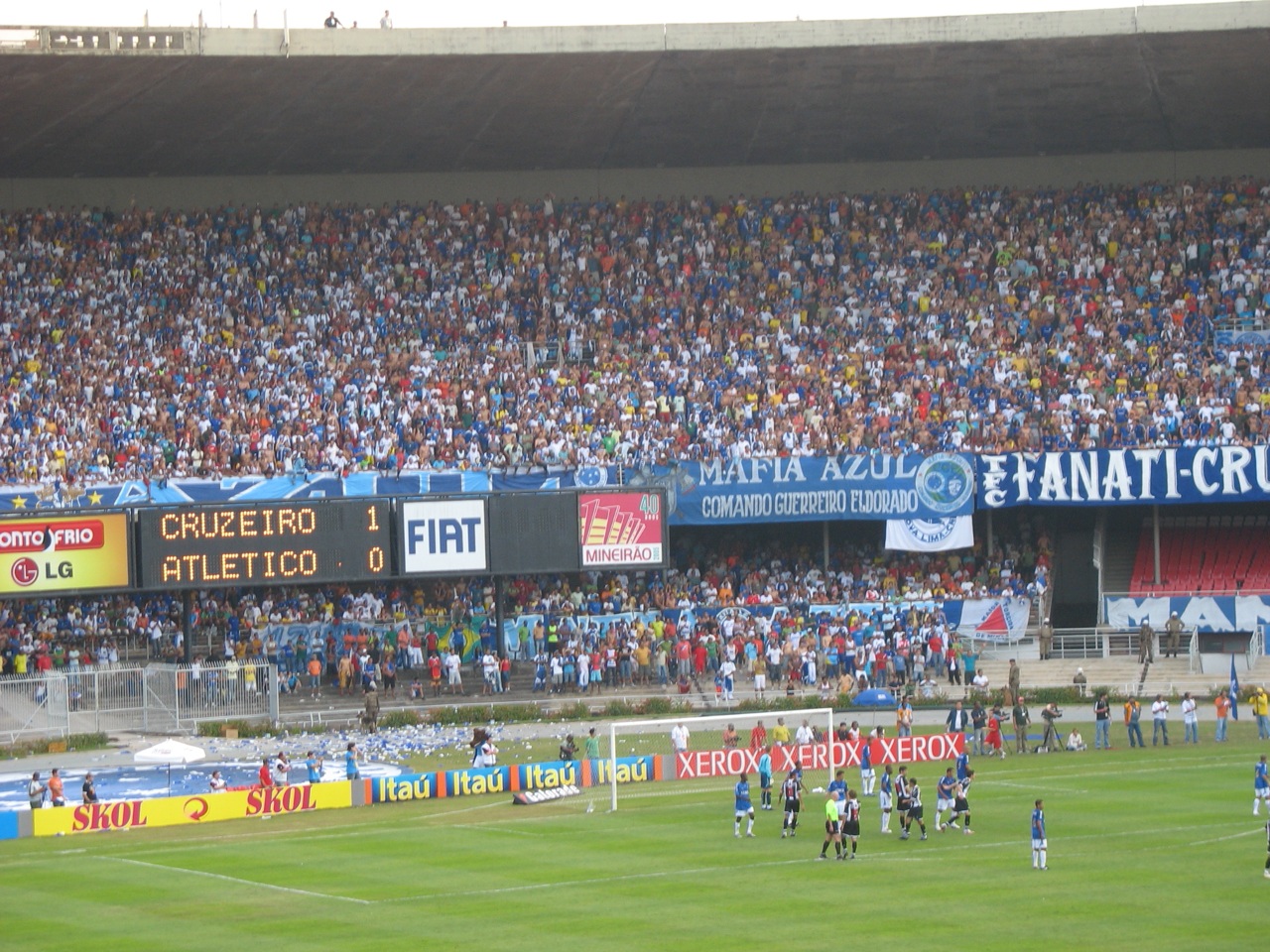 Torcida do Cruzeiro no Mineirão, em foto de arquivo de 2007