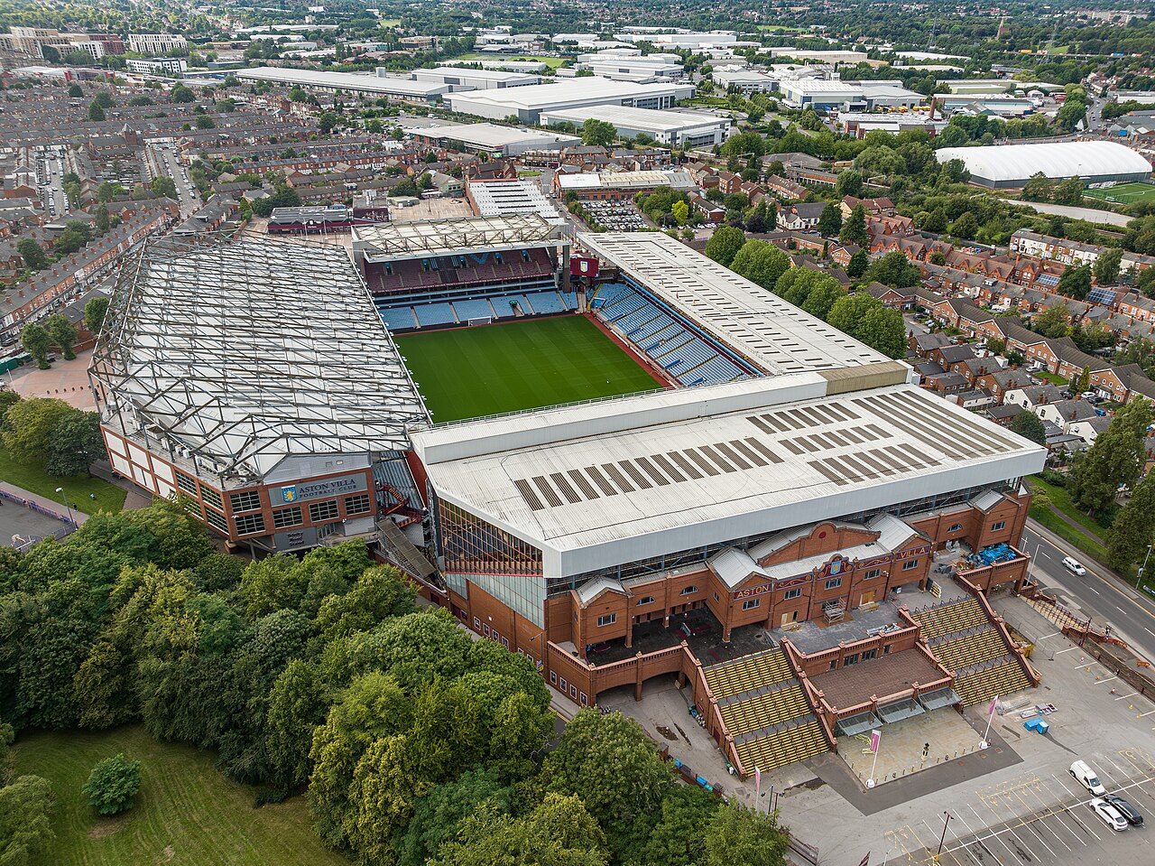Villa Park, estádio do Aston Villa, em Birmingham, em foto de arquivo
