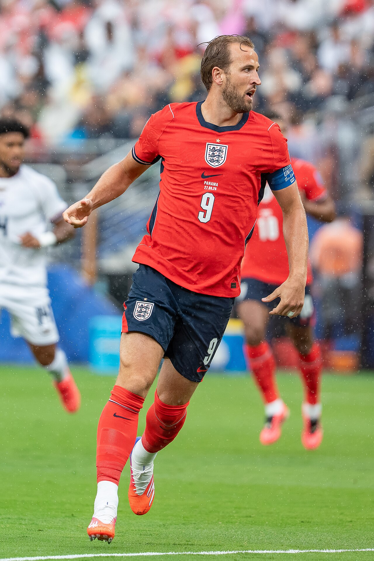 Harry Kane com a camisa da Inglaterra, em jogo contra o Panamá, em foto de arquivo