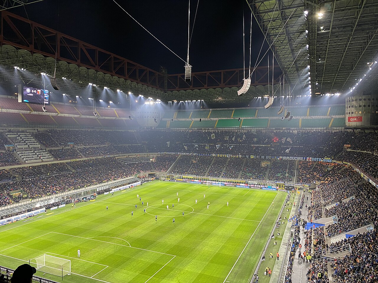 Estádio San Siro durante partida da Inter em 2019, foto de arquivo