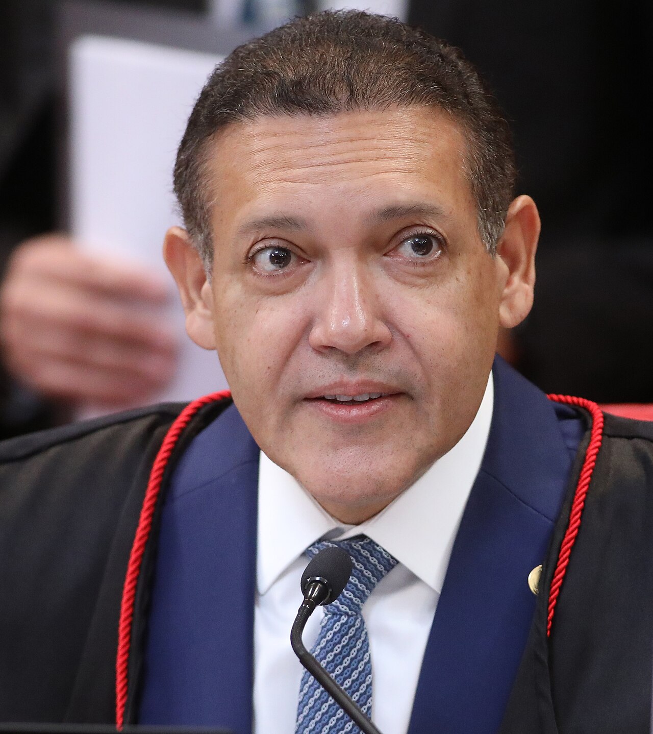 Kassio Nunes Marques, presidente do TSE, em foto de arquivo de fevereiro de 2025