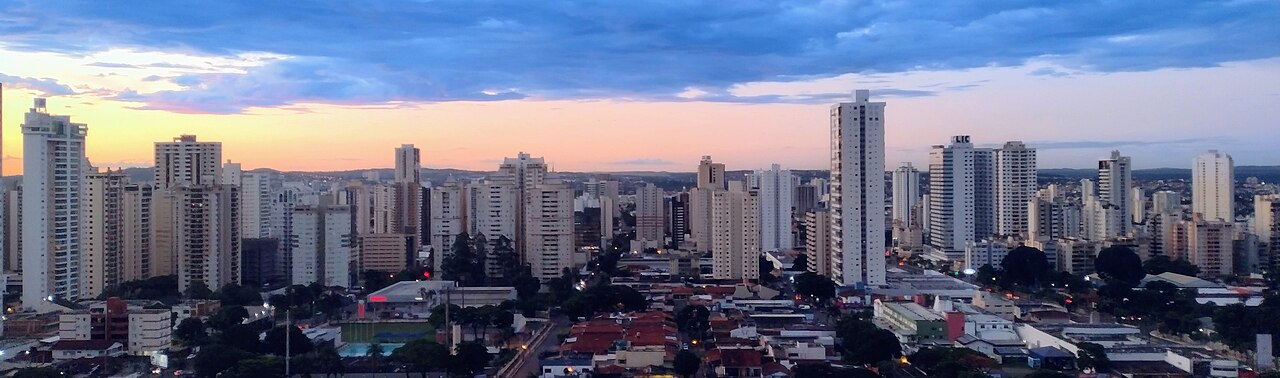 Vista de Goiânia (GO) em 2022, cidade onde fica a casa de eventos da festa