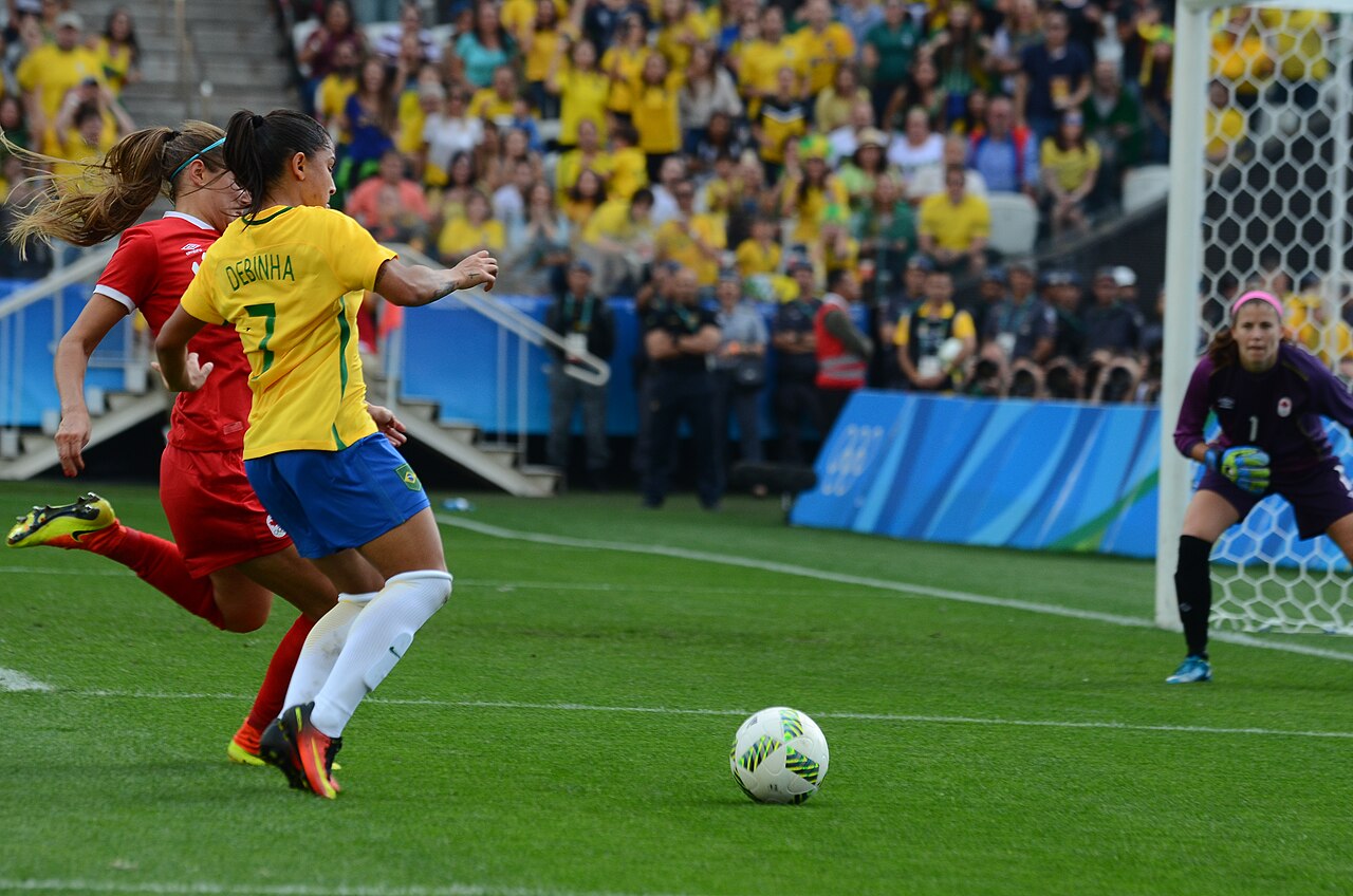Partida de futebol feminino, em foto de arquivo ilustrativa dos Jogos Rio 2016