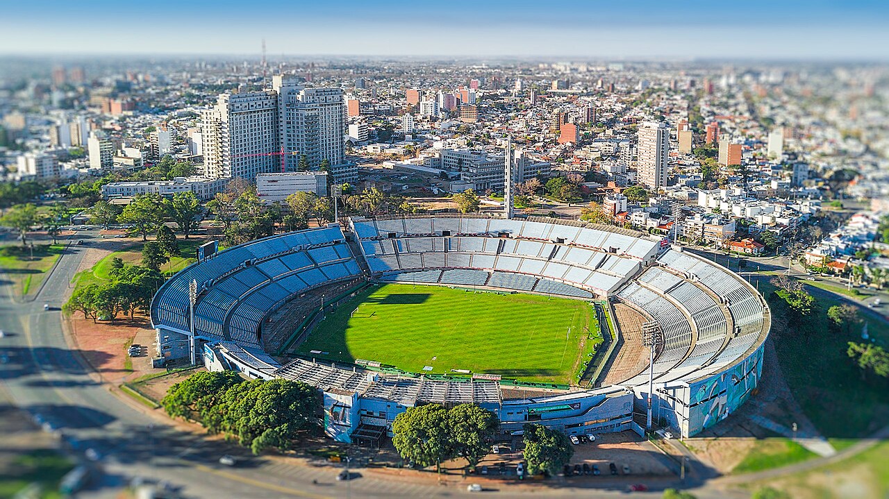 Vista aérea do Estádio Centenário, em Montevidéu, em foto de arquivo