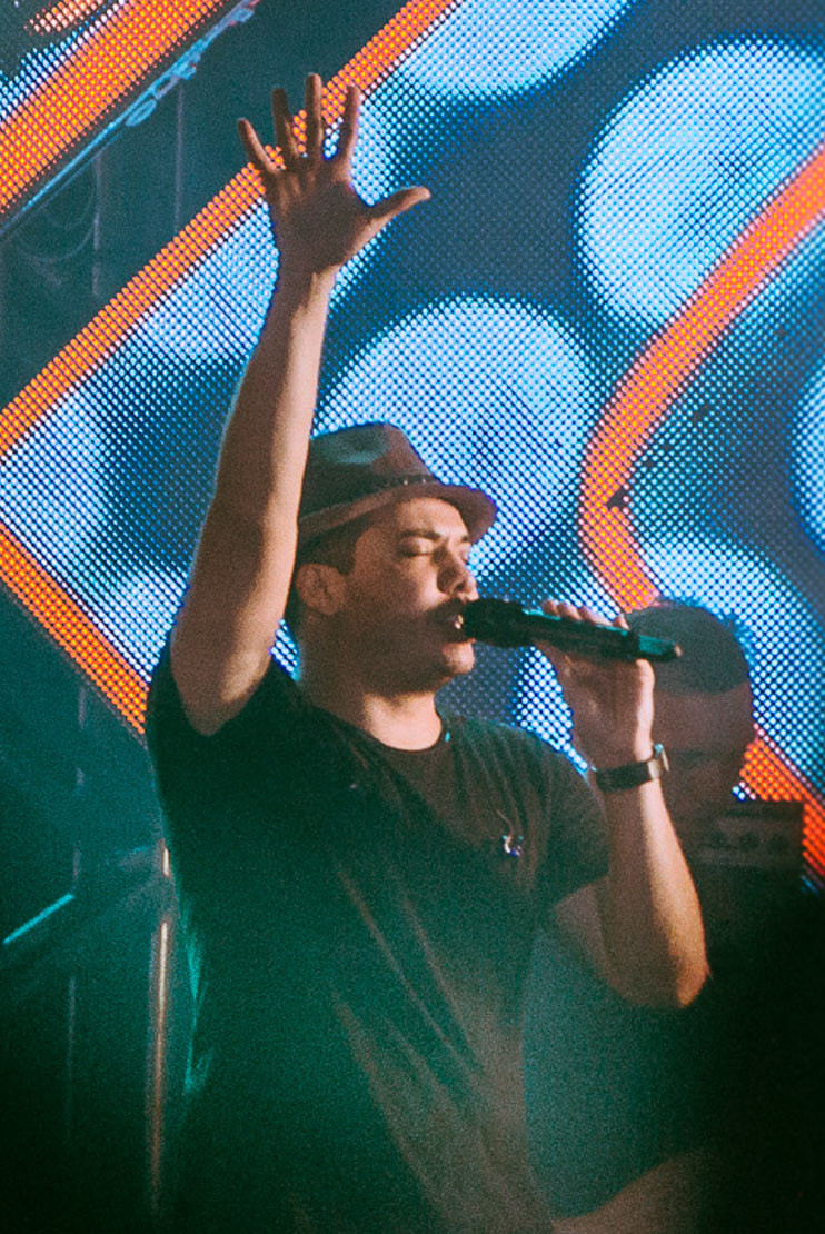 Wesley Safadão se apresentando em um show, em foto de arquivo
